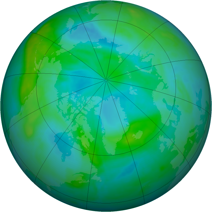 Arctic ozone map for 26 August 2008